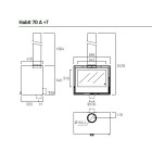 Salamandra a Lenha Habit 70 A + T C/ Kit de Ventilação - Rocal